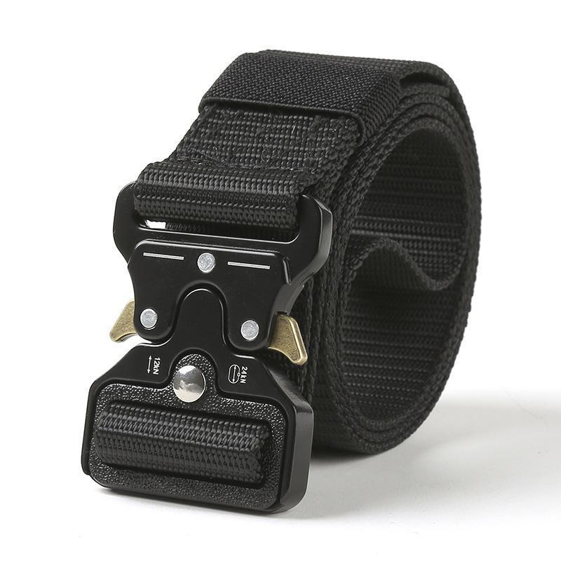 Men's Tactical Belt with Heavy-Duty Quick-Release Buckle