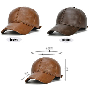 Genuine Leather Baseball Cap