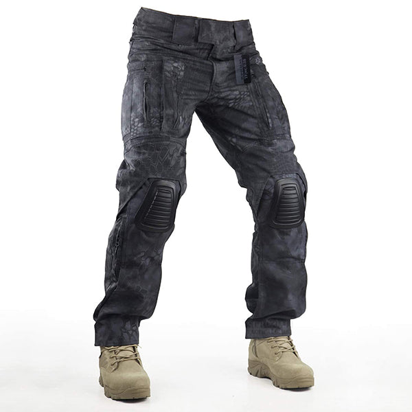 Survival Tactical Gear Pants with Knee Pads Hunting Paintball Airsoft BDU Military Camo Combat Trousers for Men