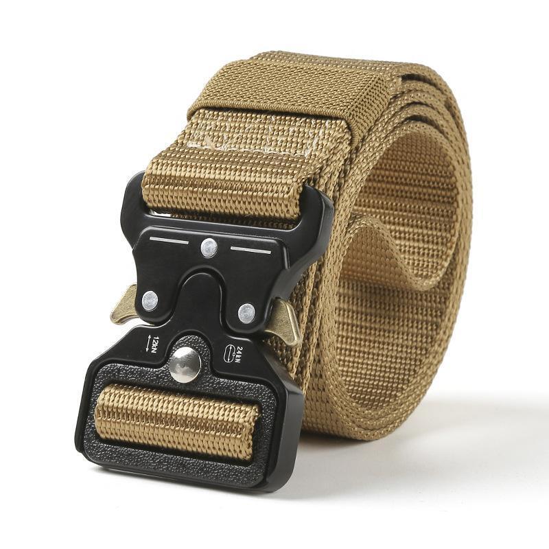 Men's Tactical Belt with Heavy-Duty Quick-Release Buckle