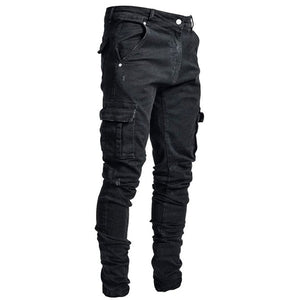 Men Denim Cargo Jeans For Sale