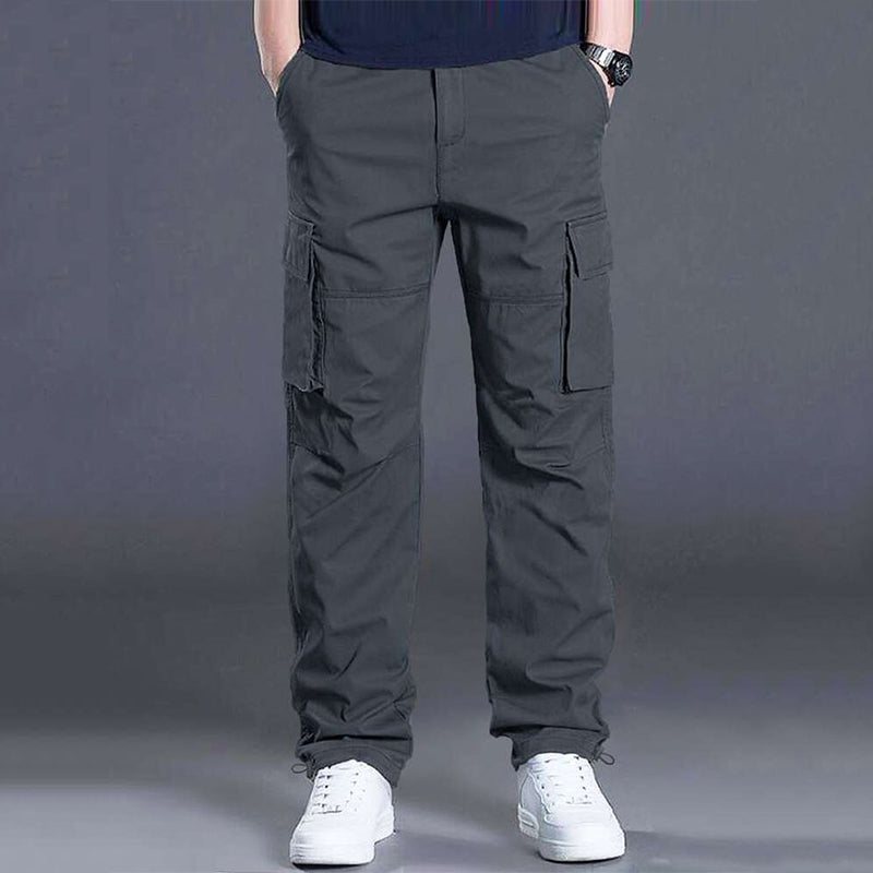 Men's Plus Size Flap Pocket Trousers