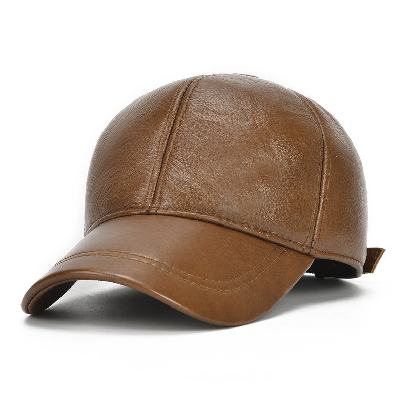 Genuine Leather Baseball Cap