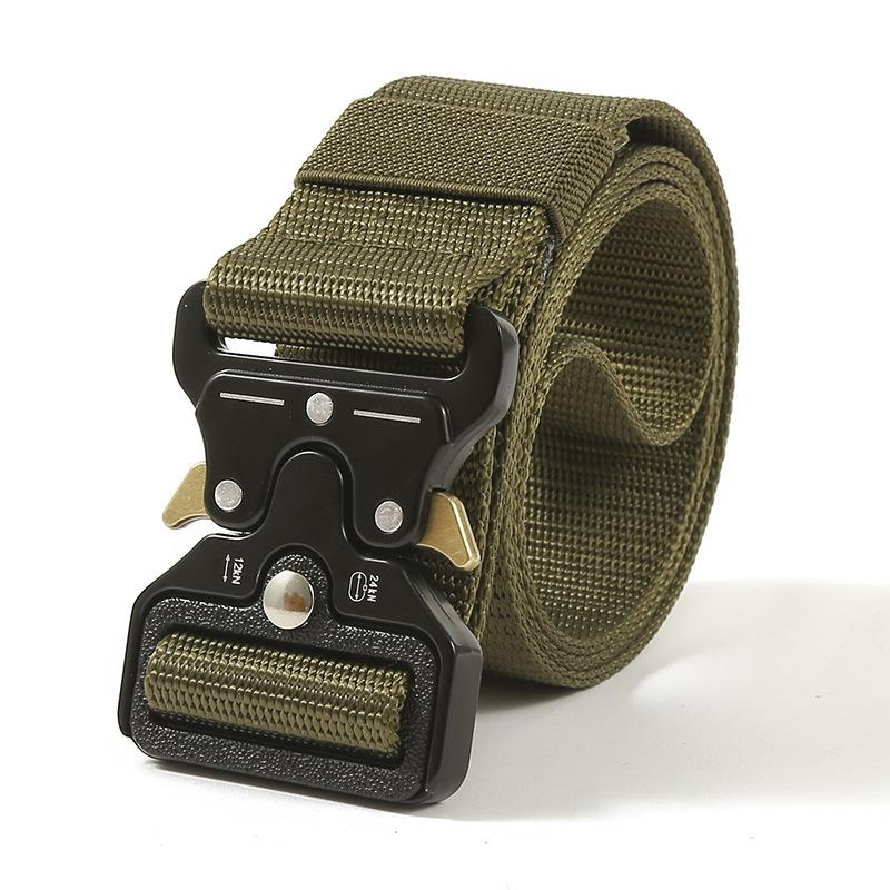 Men's Tactical Belt with Heavy-Duty Quick-Release Buckle