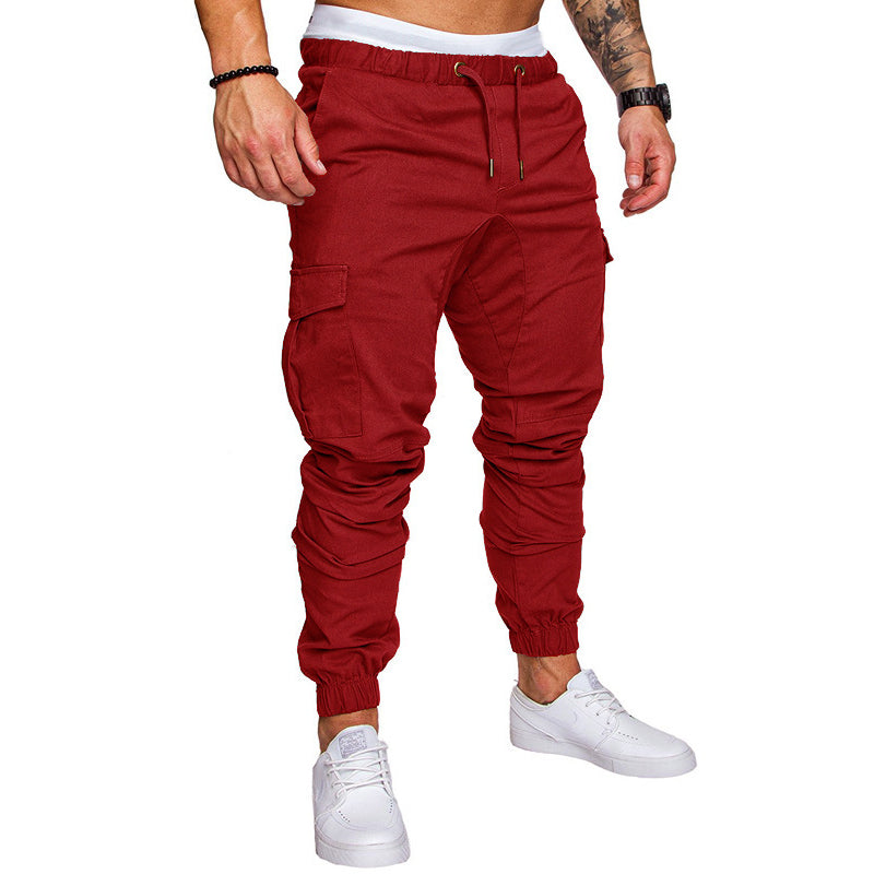 Mens Daily Causal Drawstring Pants