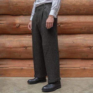 20th Vintage Wool Harris Tweed Trousers