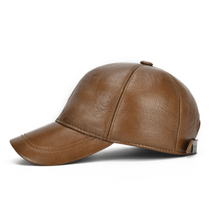 Genuine Leather Baseball Cap