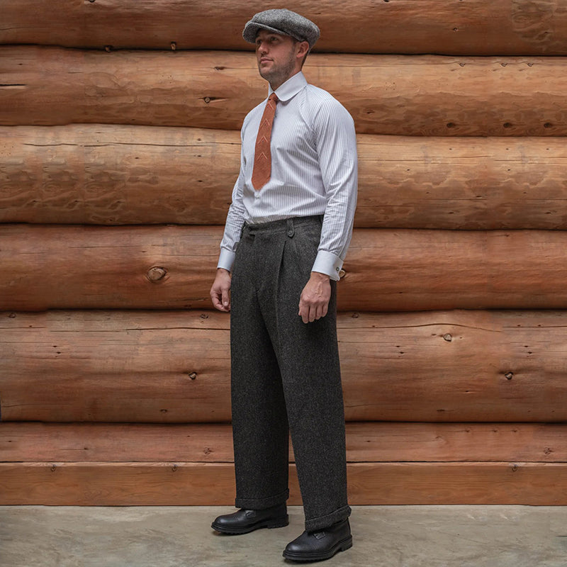 20th Vintage Wool Harris Tweed Trousers