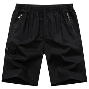 [47.2'' Waist] Men's Zip Plus Size Shorts