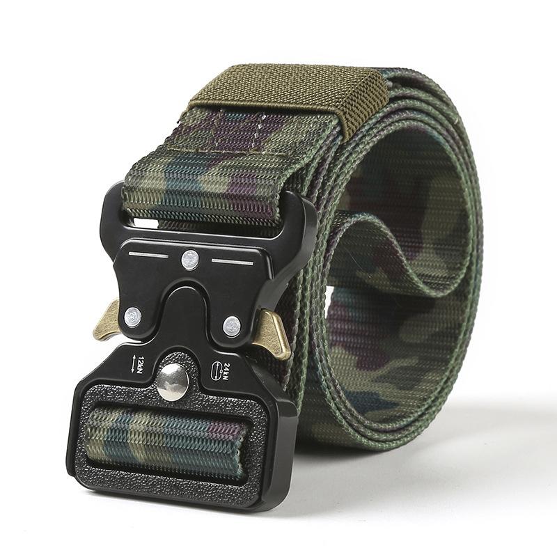 Men's Tactical Belt with Heavy-Duty Quick-Release Buckle