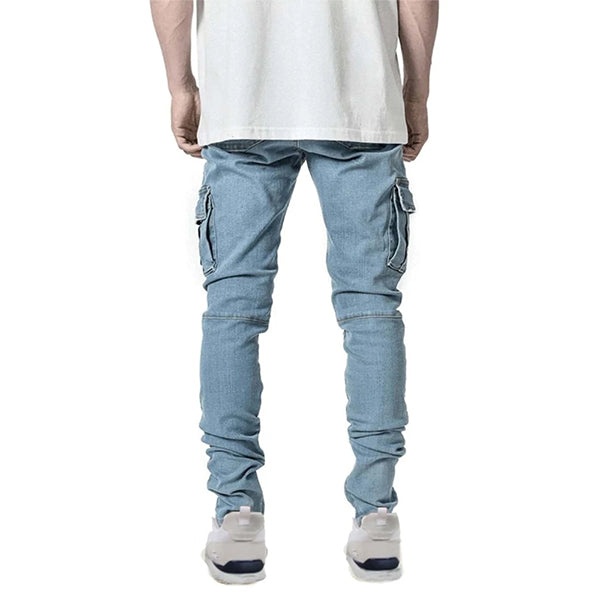 Men Denim Cargo Jeans For Sale