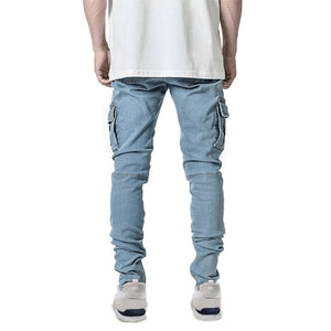 Men Denim Cargo Jeans For Sale