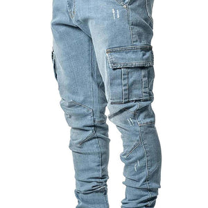 Men Denim Cargo Jeans For Sale