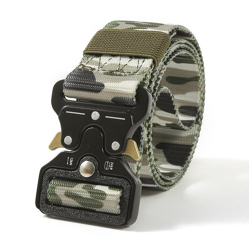 Men's Tactical Belt with Heavy-Duty Quick-Release Buckle