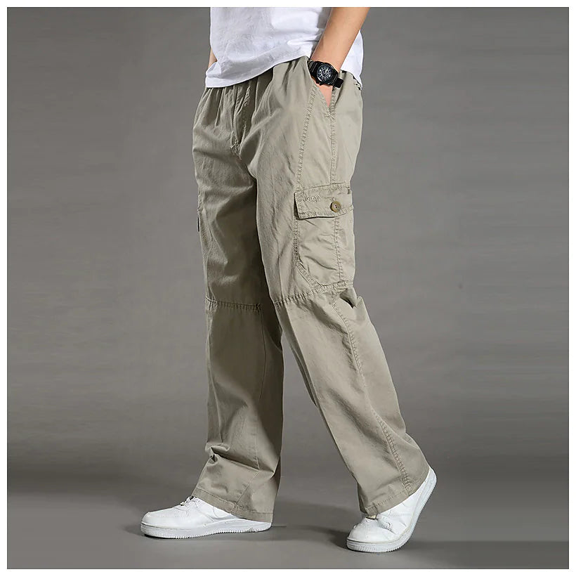 [M-6XL] Men's Plus-size Pockets Trousers