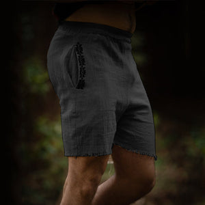 Natural Linen Shorts For Men