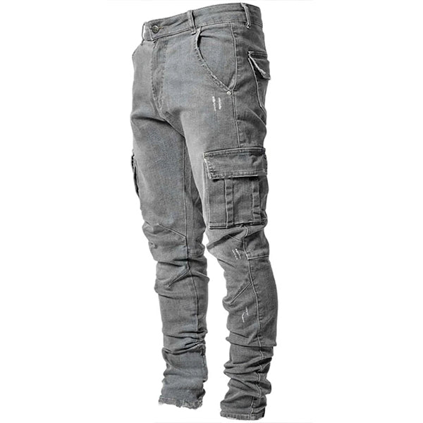 Men Denim Cargo Jeans For Sale