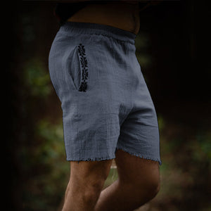 Natural Linen Shorts For Men