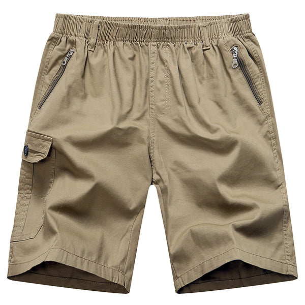 [47.2'' Waist] Men's Zip Plus Size Shorts