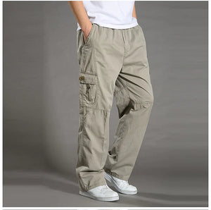 [M-6XL] Men's Plus-size Pockets Trousers