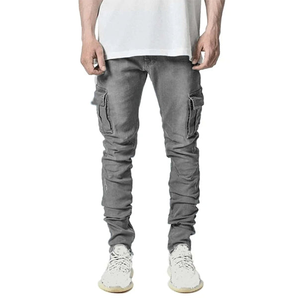 Men Denim Cargo Jeans For Sale