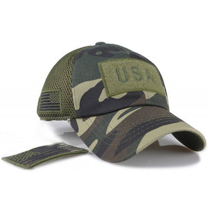 American Flag Military Cap