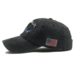 Mens Casual Baseball Cap with Shark Embroidery