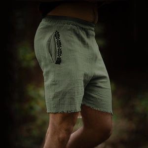 Natural Linen Shorts For Men