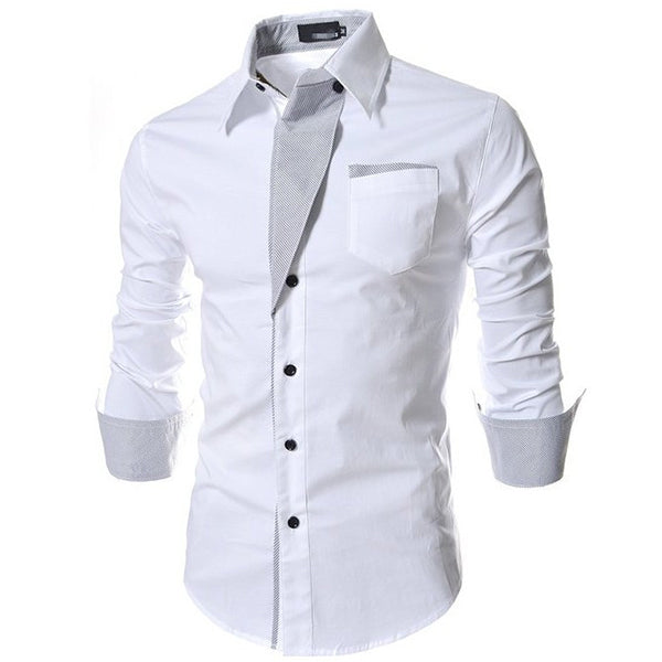 Men's Daily Shirts With Durable Woven Cotton