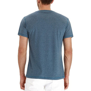 Men's Casual Front Placket Short/Long Sleeve Henley T-Shirts