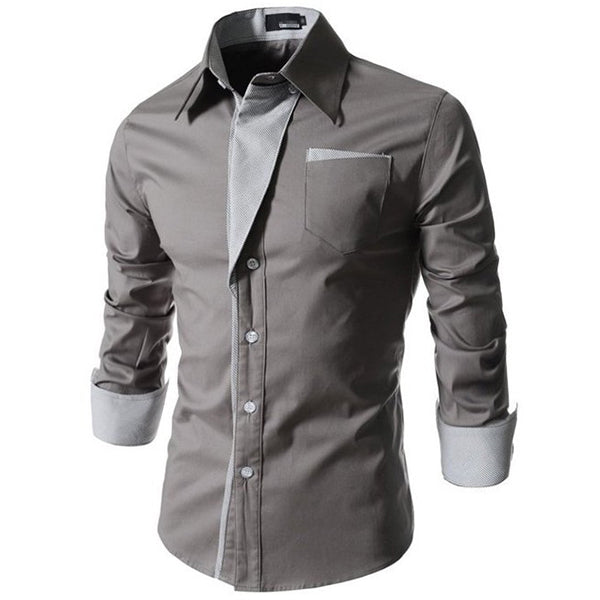 Men's Daily Shirts With Durable Woven Cotton