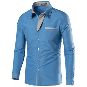 Men's Daily Shirts With Durable Woven Cotton